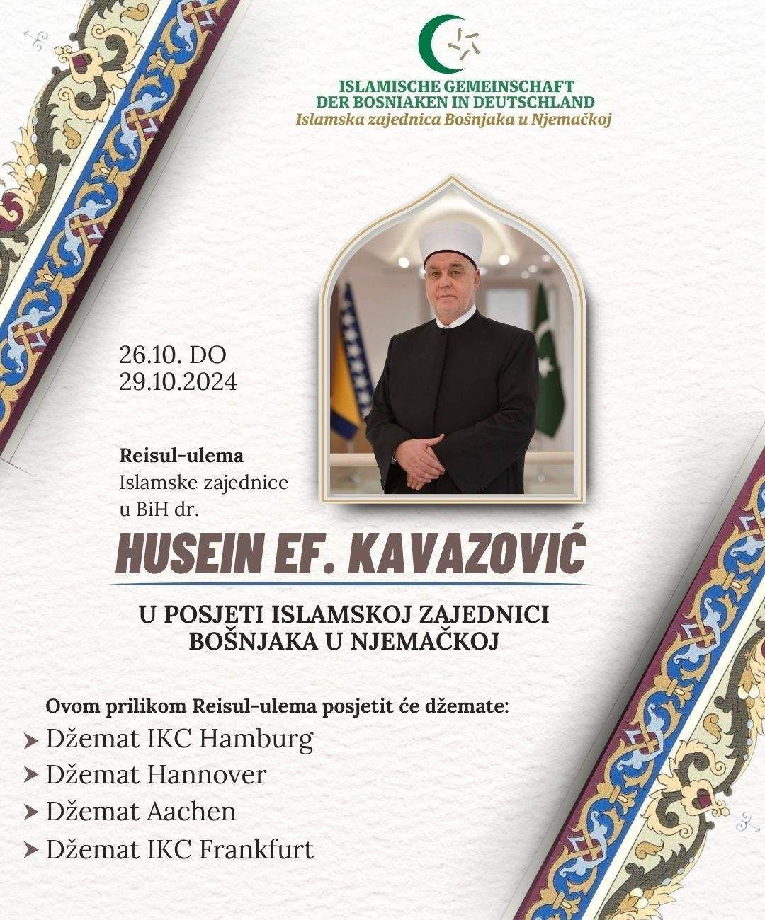 Islamska zajednica Bošnjaka u Njemačkoj obilježava 30. godišnjicu