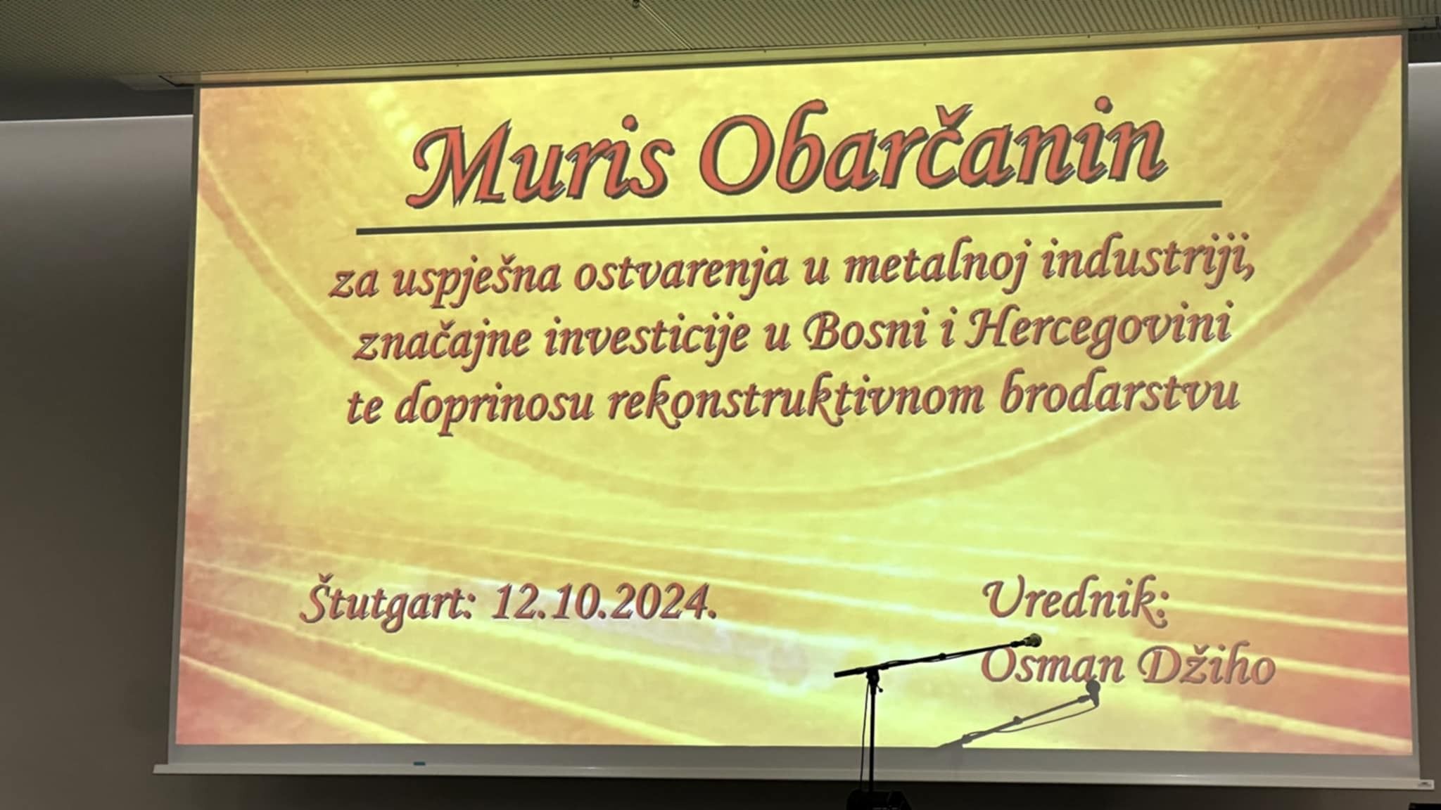 Osman Džiho i emisija "U tuđoj avliji' večeras u Stuttgartu obilježavaju 14 godina uspješnog rada.
