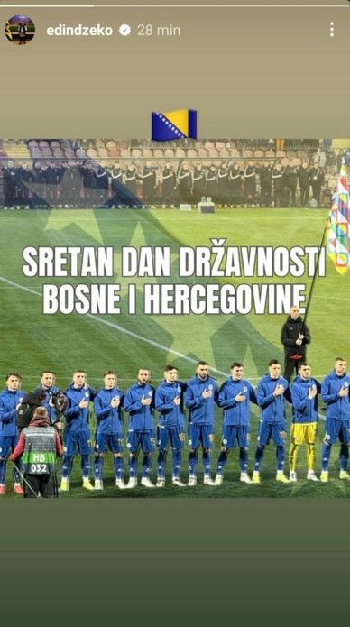 Pogledajte kako su Amra i Edin Džeko čestitali Dan državnosti BiH