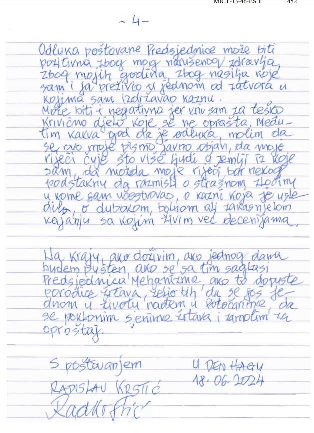 Mladićev saradnik priznao genocid: I ja bih glasao za Rezoluciju, molim se za žrtve svaki dan