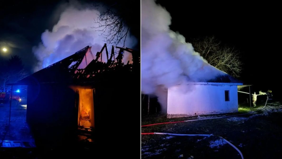Gašenje vatre do četiri sata ujutro: Kuća Alije Balijagića izgorjela u požaru