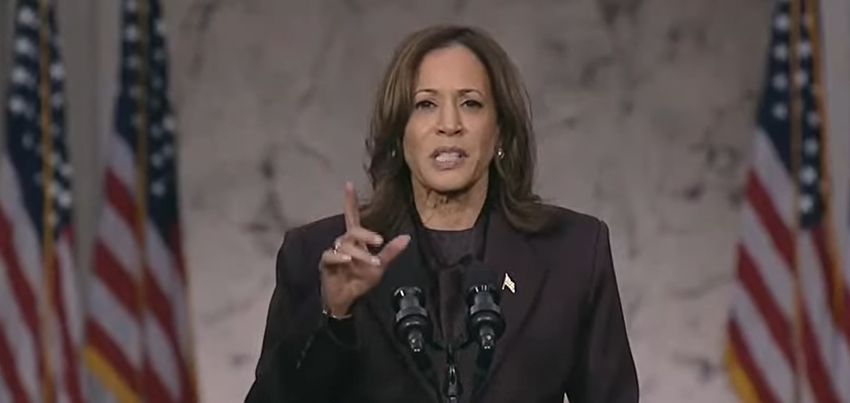 Američka potpredsjednica i gubitnica na predsjedničkim izborima Kamala Harris obraća se javnosti nakon uvjerljivog poraza od Donalda Trumpa.