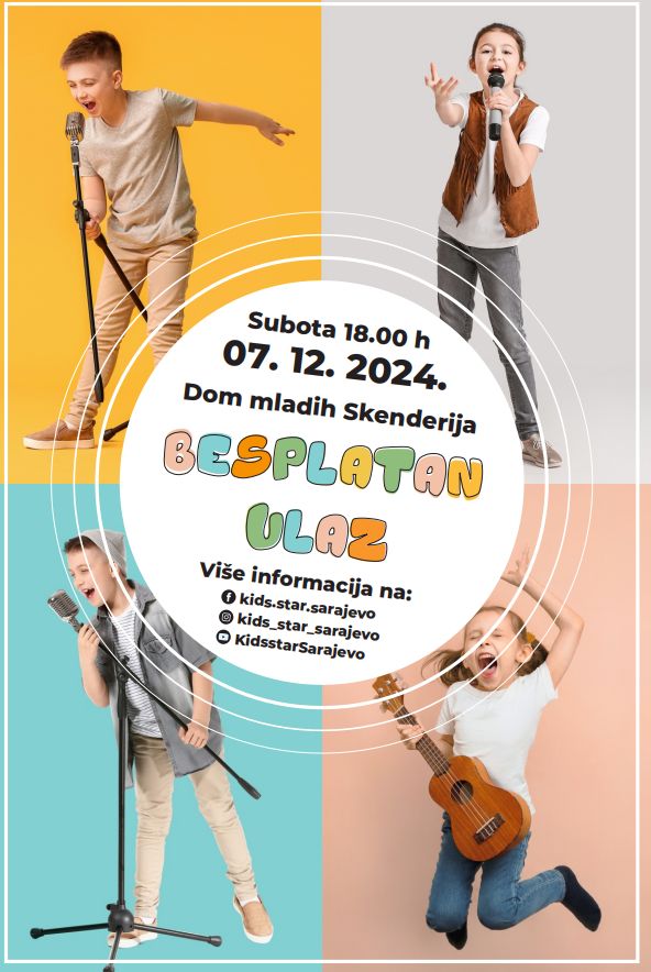 Stiže 2. Sarajevo 'Kids Star' festival: Slavi muzičke talente iz BiH i regije