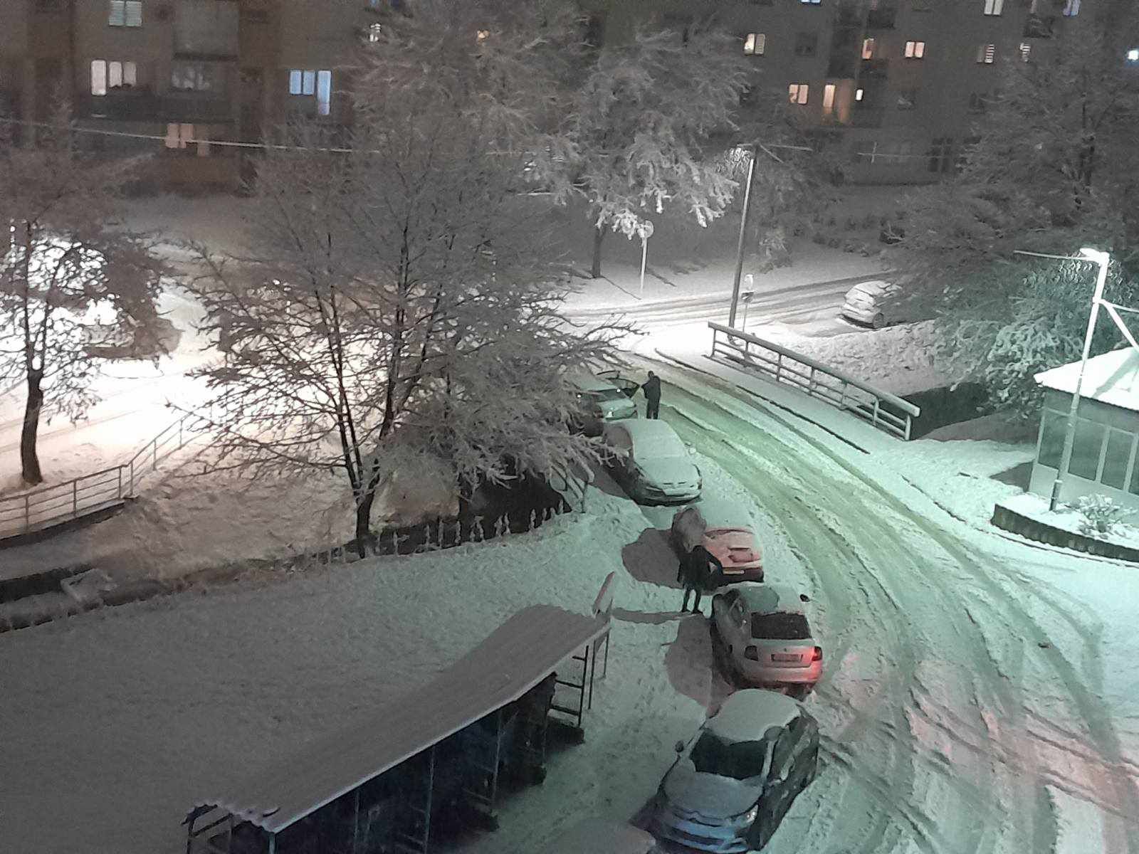 Mnoge građane, a posebno one najmlađe, snježne pahulje su obradovale, pa su požurili da se prepuste zimskim radostima. 