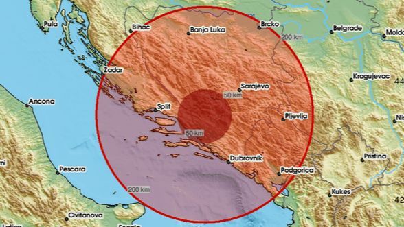 Zemljotresi su se osjetili i u susjednim područjima Hrvatske         