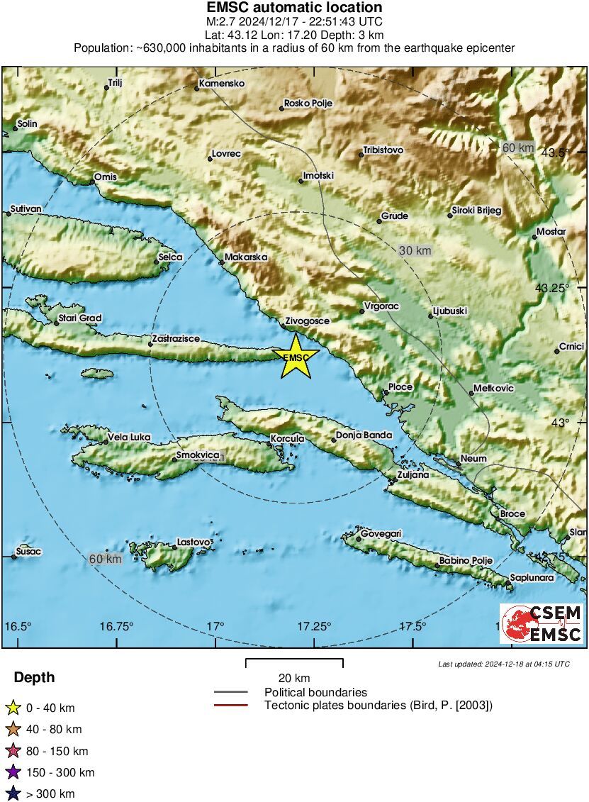 Ledi krv u žilama: Zemljotres iz susjedstva osjetio se u BiH