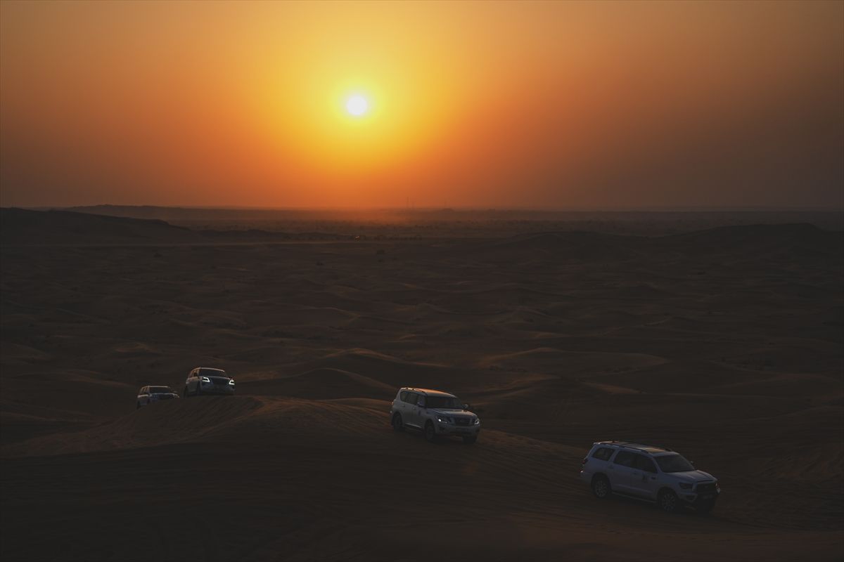 U pustinjskim safarijima, posebno u pješčanim dinama, preferira se putovanje terenskim vozilima