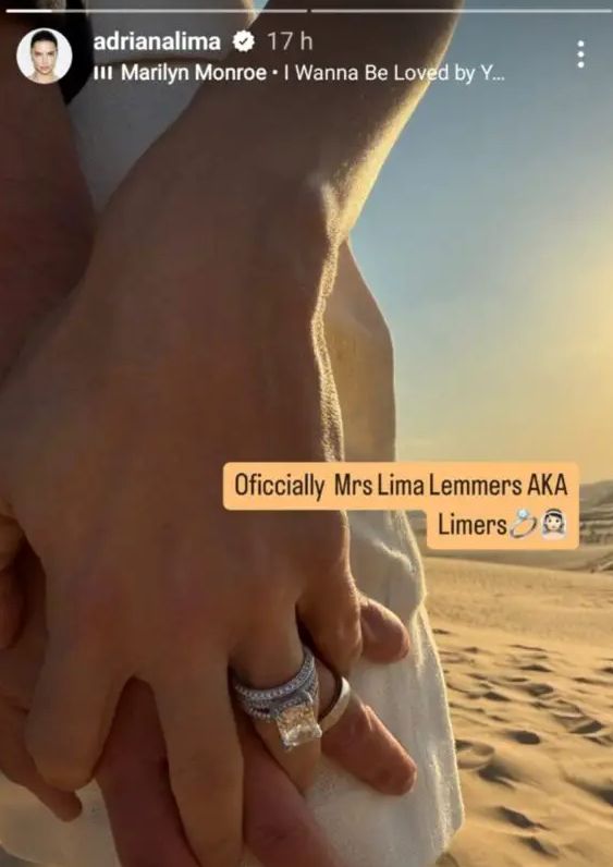 Udala se Adriana Lima: Objavila fotografiju vjenčanog prstena