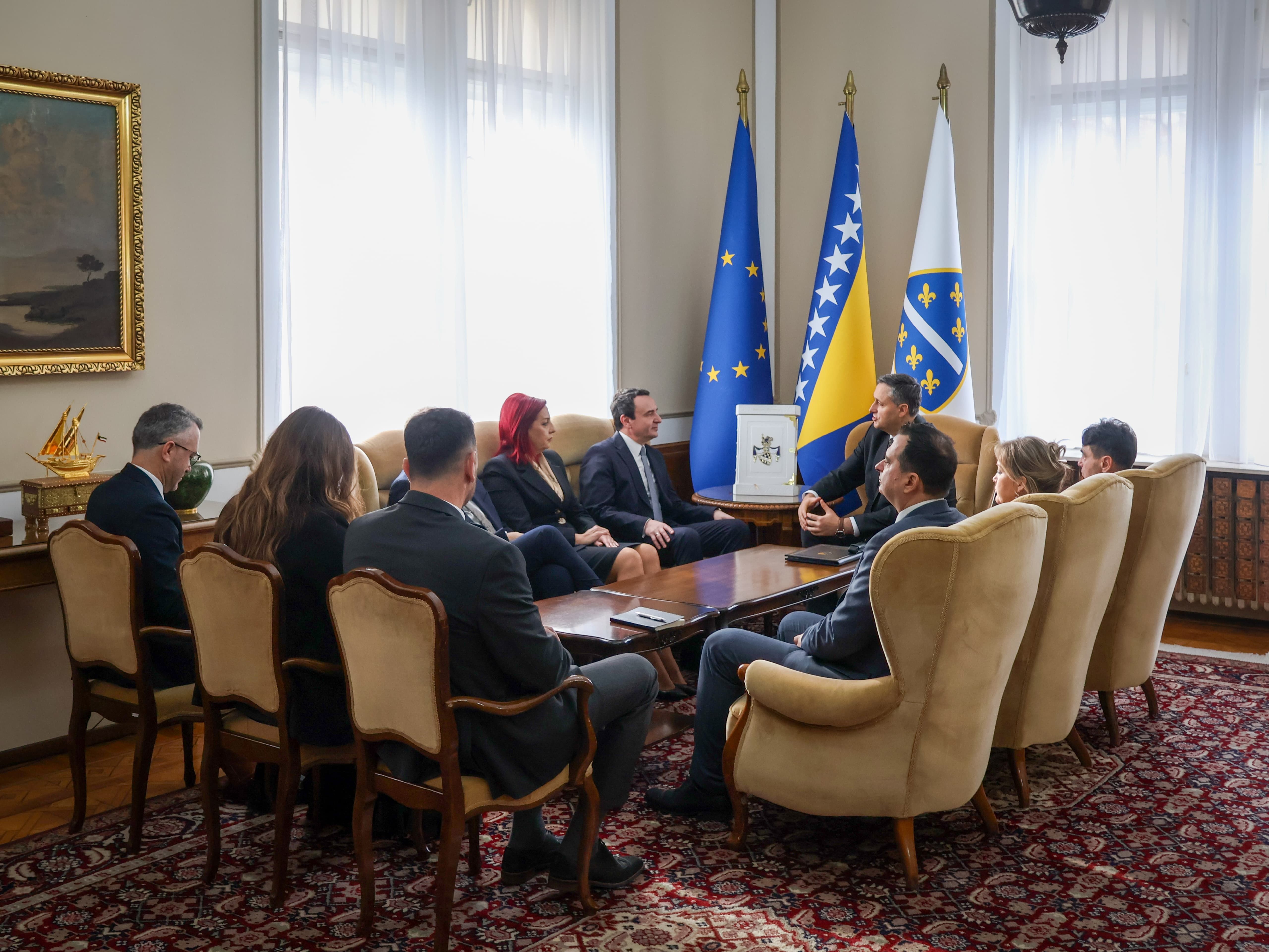 Bećirović sa Kurtijem: Neki političari iz bh.entiteta RS trebaju prestati s gebelsovskom propagandom