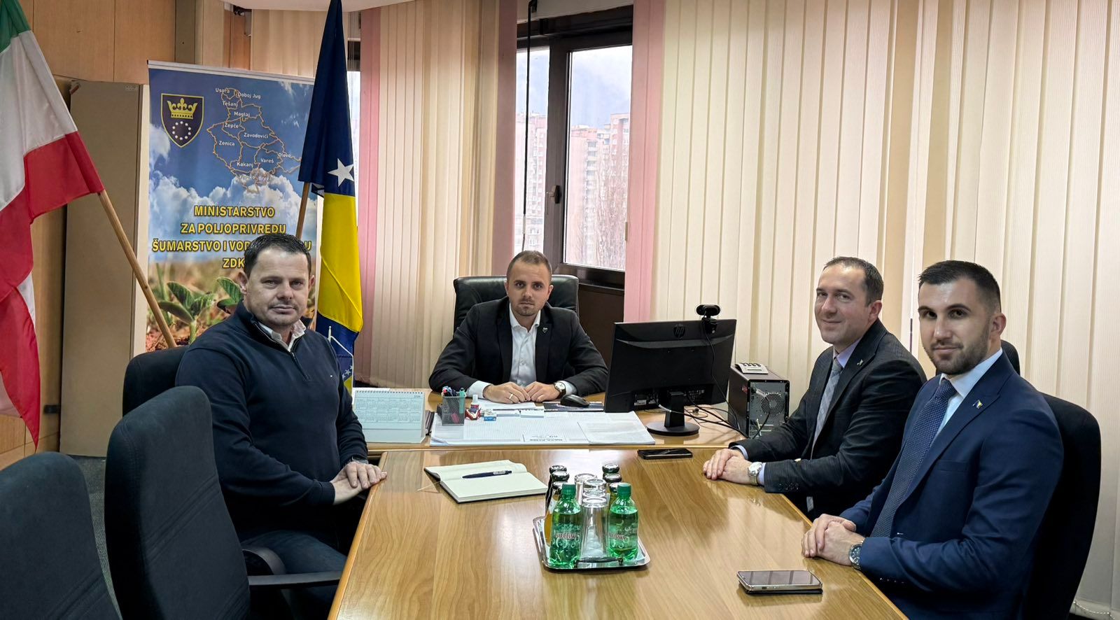 Predstavnici jedne od najmanjih lokalnih sredina u kantonu informisali su ministra o aktuelnim projektima koji se realiziraju na području općine