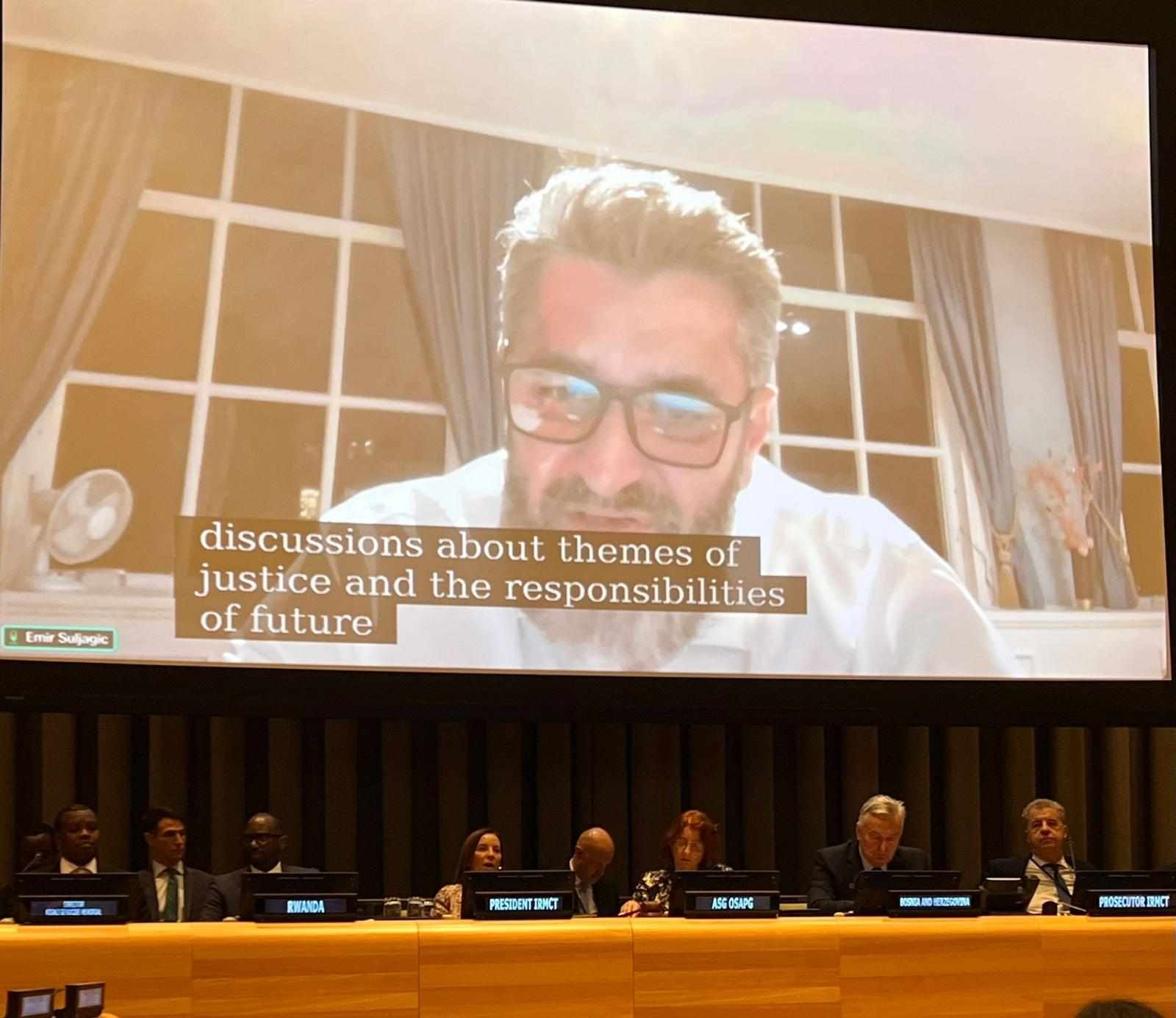 Dodao je da vjeruje da je bitan fokus na edukaciji koja osigurava da se naučene lekcije dijele njegujući kulturu mira i razumjevanje društva. 