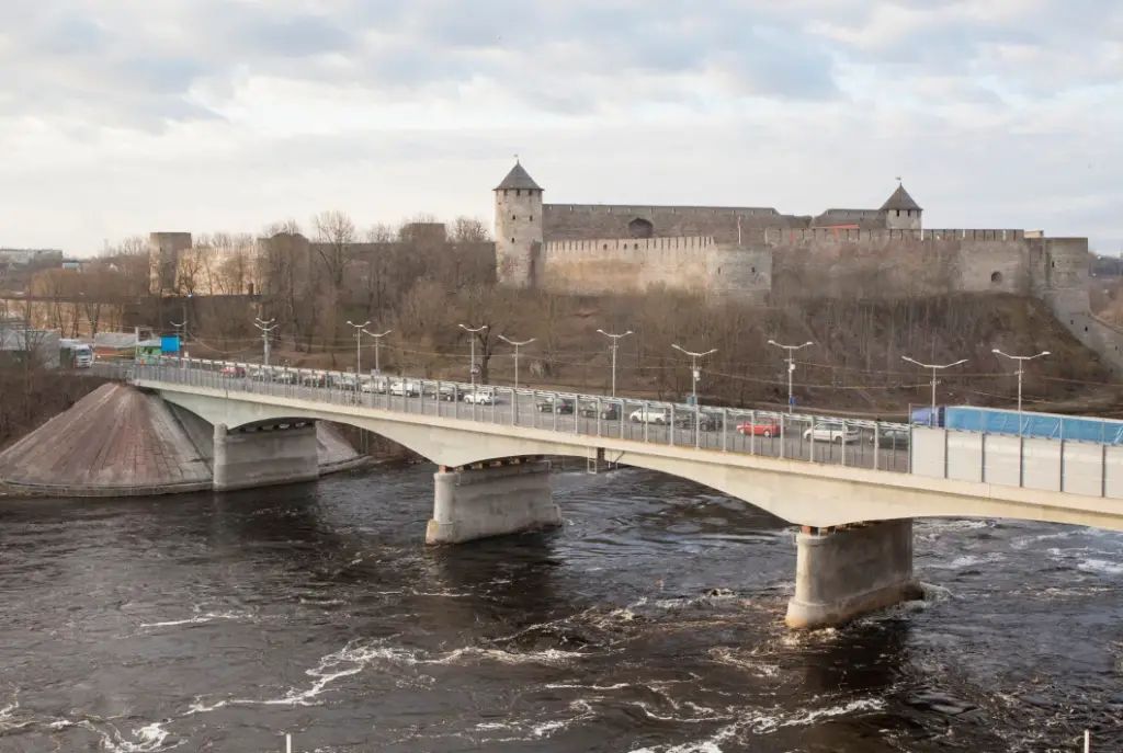 Unutar tvrđave Narva, gradski muzej je pod pritiskom zbog borbe protiv ruske propagande.