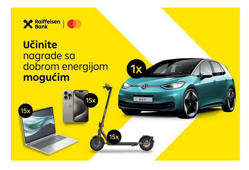 Idealna prilika da dobru energiju upotpunimo i nagradama u okviru nagradne igre Raiffeisen banke