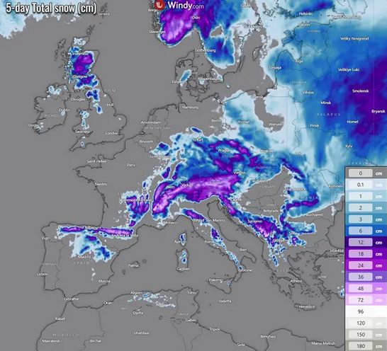 Zahvaljujući velikom bloku "High" koji se razvija iznad Atlantika, vjetrovi će skrenuti na sjever i potisnuti hladnije vazdušne mase u zapadnu i centralnu Evropu