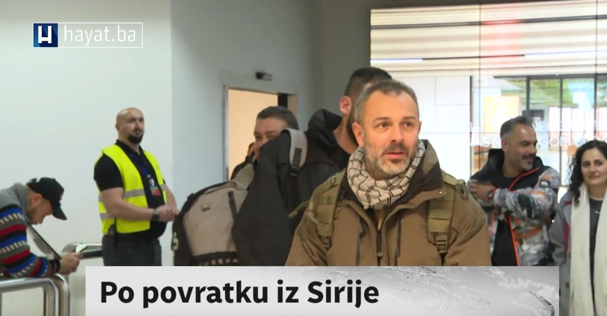 Ekipa Hayat TV-a, predvođena Avdom Avdićem, vratila se danas iz Sirije gdje su prethodnih dana snimali priče .
