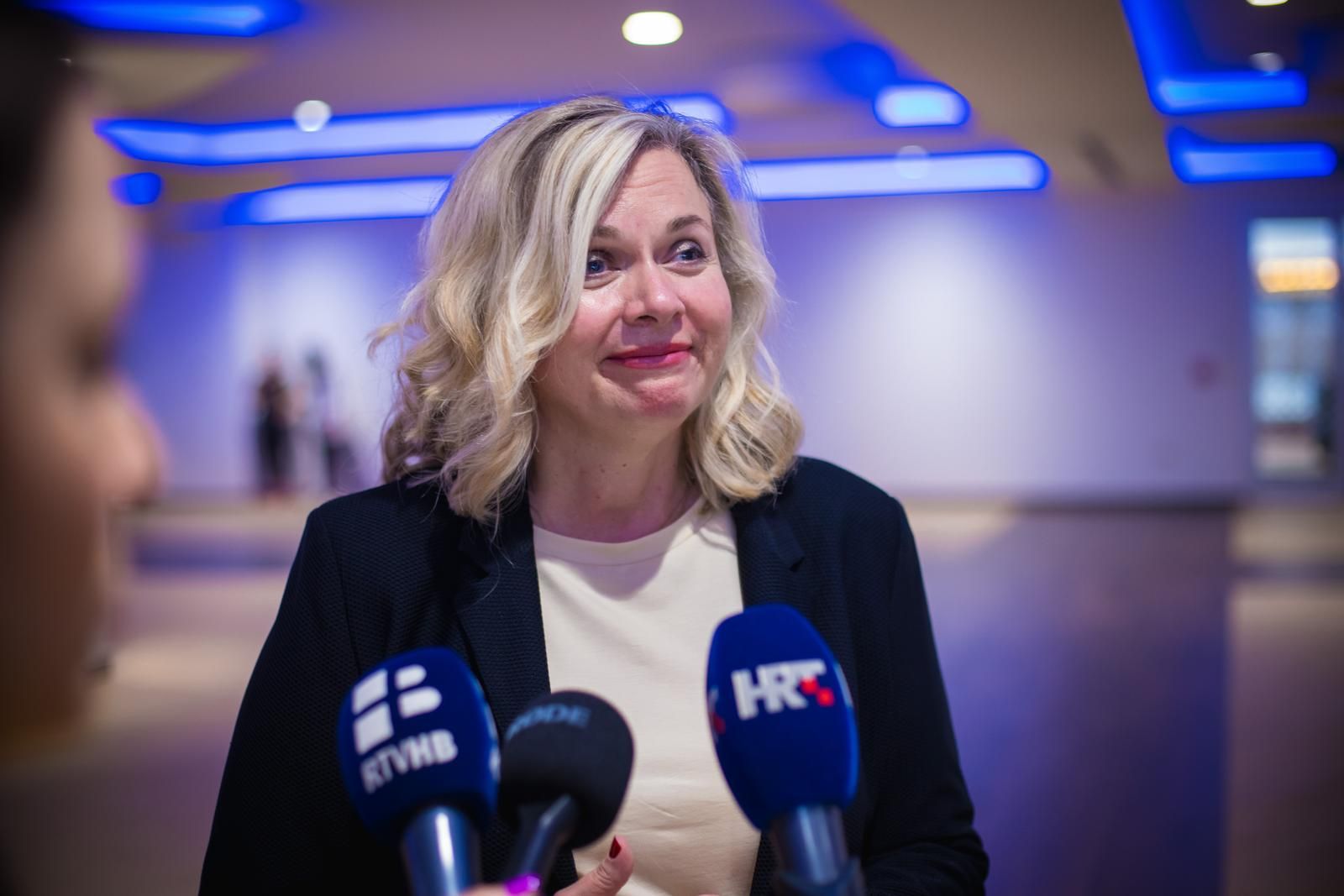 Osvrnula se na ulogu hrvatske politike u BiH i izazvala reakcije izjavama.