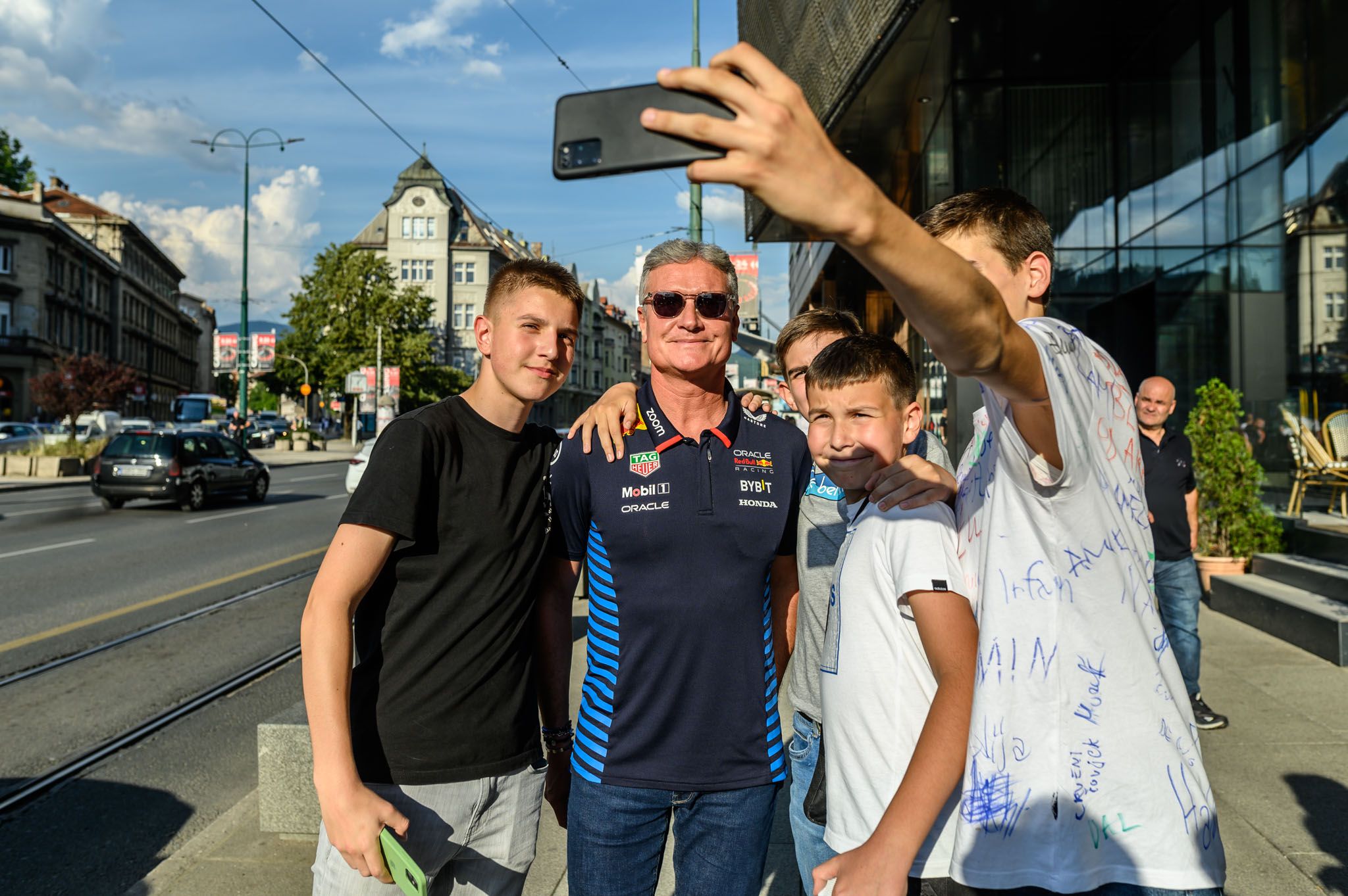 Coulthard je u glavni grad BiH doputovao kako bi nastupio na spektakularnom događaju Red Bull Showrun