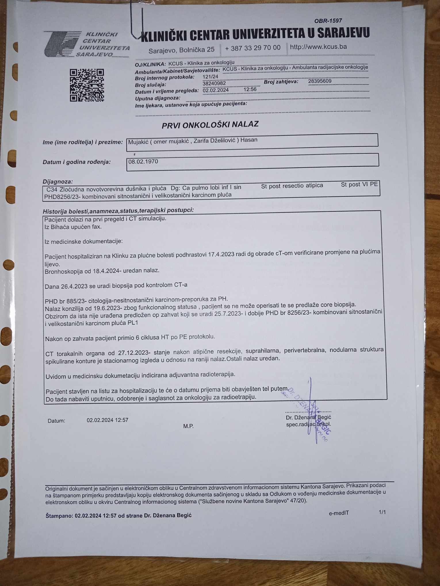 Vodi brigu i o supruzi koja je već sedam godina slijepa