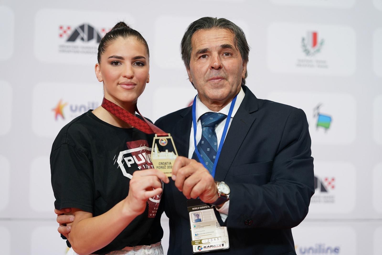 Nastupila je u kategoriji mlađih seniorki do 61 kg i osvojila zlatnu medalju                                          