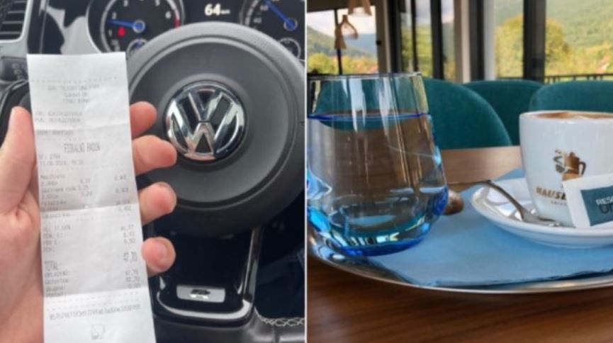 Gost ovog restorana podijelio je račun u iznosu od preko 47 KM za tri kafe, dvije gazirane vode i palačinke