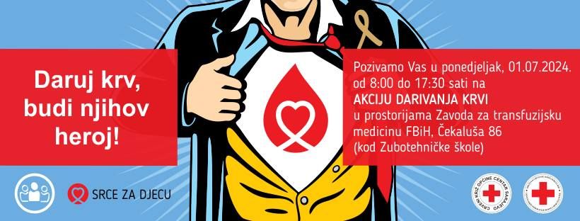 U ovom slučaju krv je lijek. Krv je život“, navode iz Udruženja “Srce za djecu oboljelu od raka.