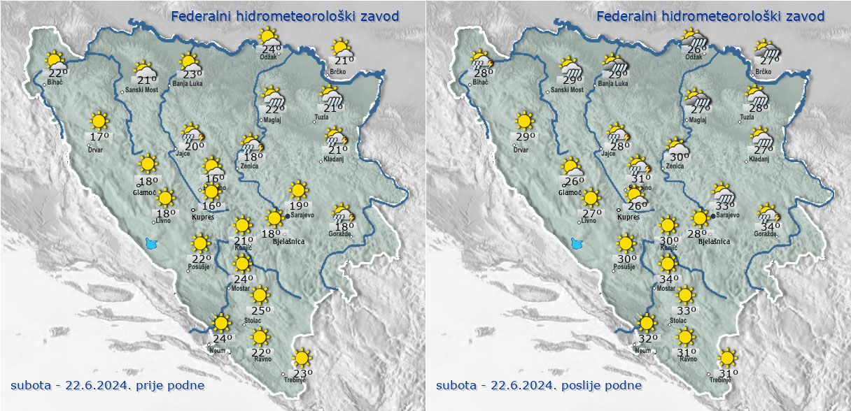 U ovom bh. gradu danas se sve 'topilo': Bilo je pakleno vruće