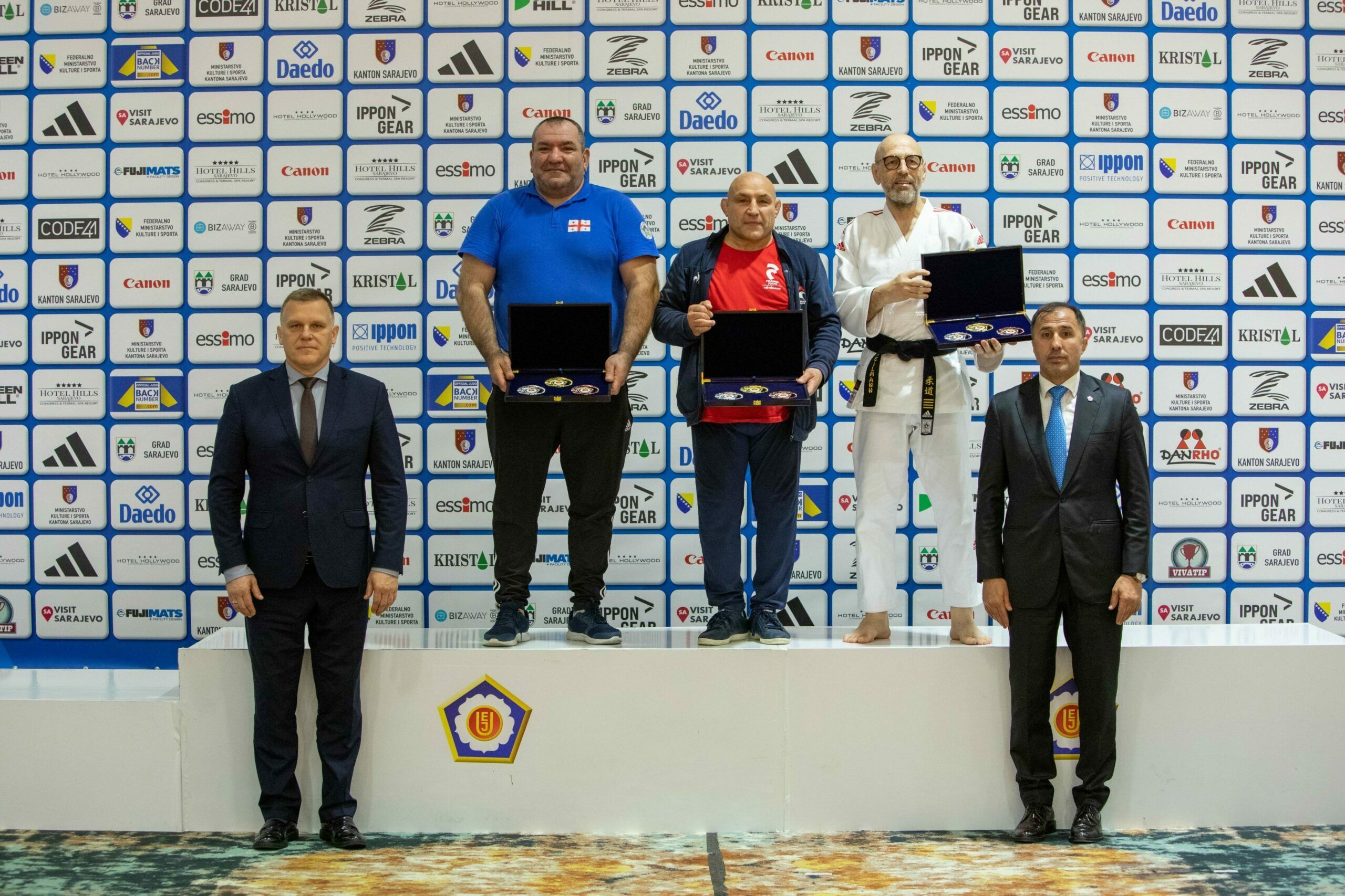 Ukupni pobjednik Evropskog prvenstva u džudu za veterane je Francuska s 18 zlatnih, 23 srebrene i 24 bronzane medalje