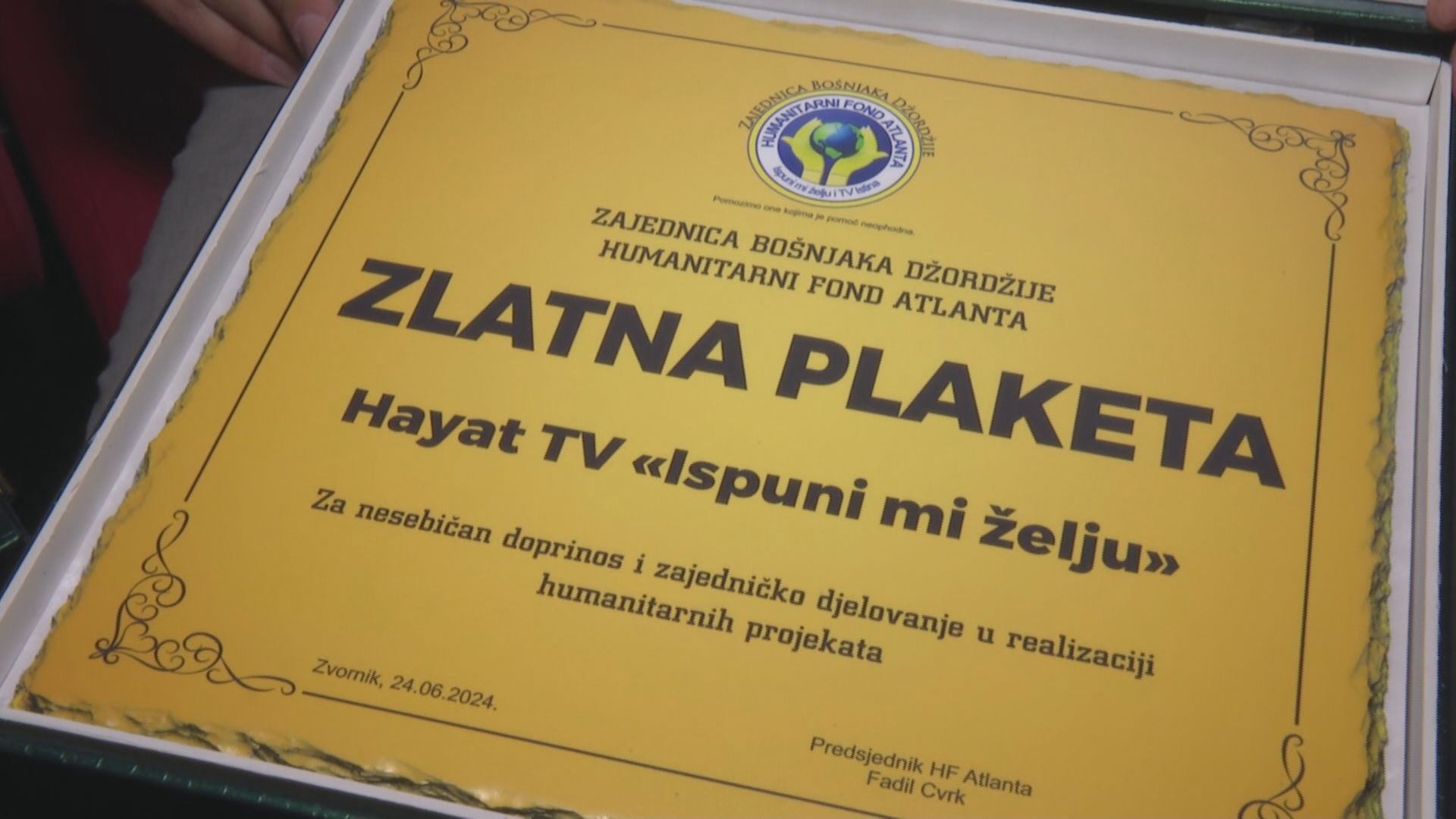 Za dugogodišnju saradnju, nesebičan doprinos i zajedničku realizaciju humanitarnih projekata