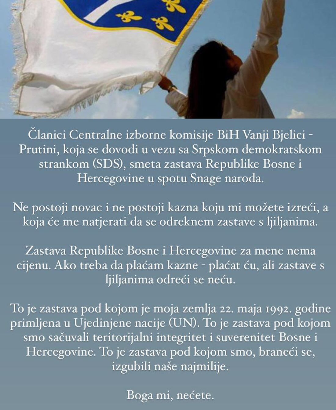 Zastava RBiH nema cijenu, neću je se određu: Ramo Isak oštro reagovao na kritike