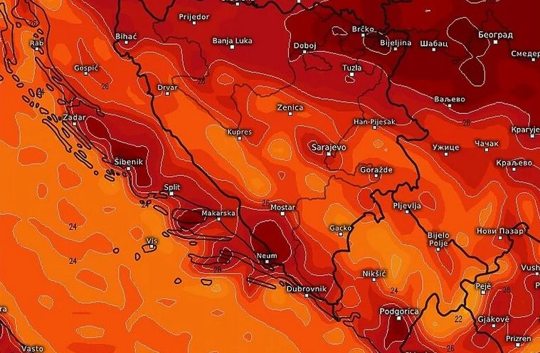 Danas će u BiH još uvijek biti promjenjivo oblačno vrijeme uz još lokalno kiše i pljuskova sa grmljavinom
