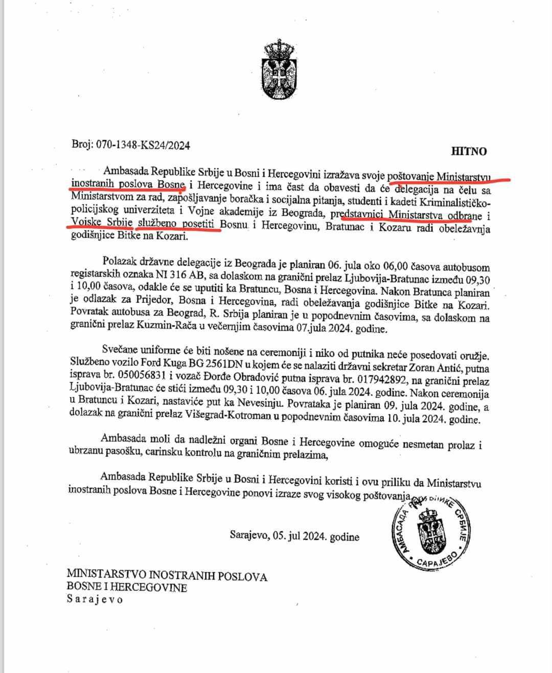 Zašto Konaković kao ministar nije reagirao već je pustio vojsku Srbije u BiH?