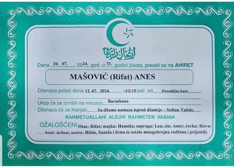 Bio je simbol dobrote, nesebičnosti i zajedništva. Njegova prisutnost, energija i srdačnost ostavili su dubok trag u srcima svih koji su ga poznavali.