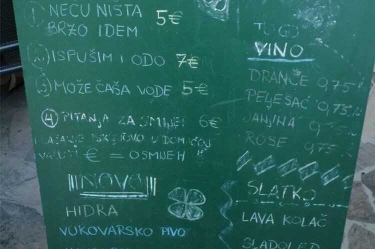 Sva ta konobarima dosadna zapitkivanja i izgovori, poput pitanja za smjer do određenog mjesta ili objašnjenja da nećemo ništa naručiti jer žurimo, debelo se naplaćuju.