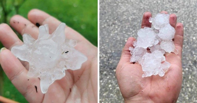Neke gromade leda bile promjera šest centimetara                                                                               