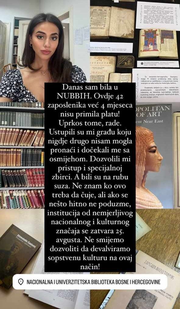 Haruna posjetila NUBBIH: Ne smijemo dozvoliti devalviranje sopstvene kulture