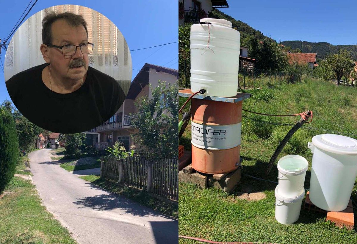 Čovjek se ne može ni okupati. Napunimo tek koju kantu da se ugrije na suncu i tako se i kupamo. Neko se poigrava preko naših leđa