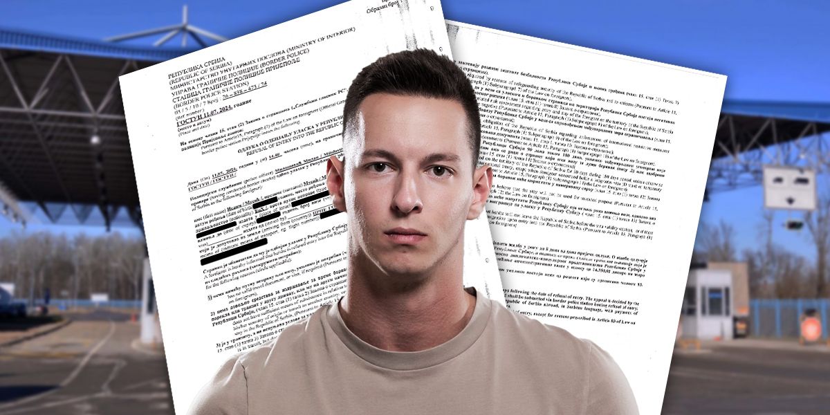 Naime, kada su granični policajci provjerili njegove dokumente, izdata mu je odluka o zabrani prelaska granice, odnosno ulaska na teritorij države Srbije.
