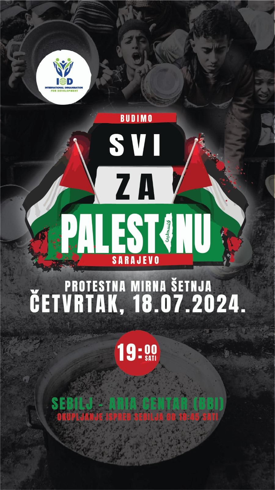 U četvrtak u Sarajevu protestna šetnja za Gazu: Genocid se i ovog jula dešava