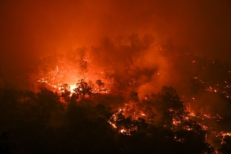 Oko 2.500 vatrogasaca bori se sa požarom, a u prilog im ne ide jer se radi o strmom terenu te jakim udarima vjetra