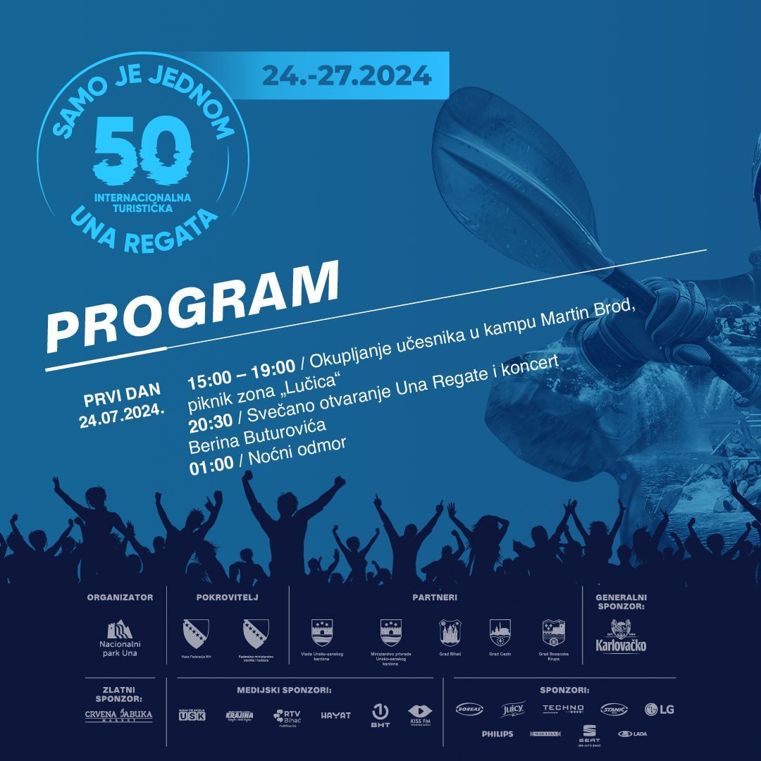 SAMO JE JEDNOM - 50.Internacionalna Turistička Una Regata:Četiri dana uzbuđenja i avantura