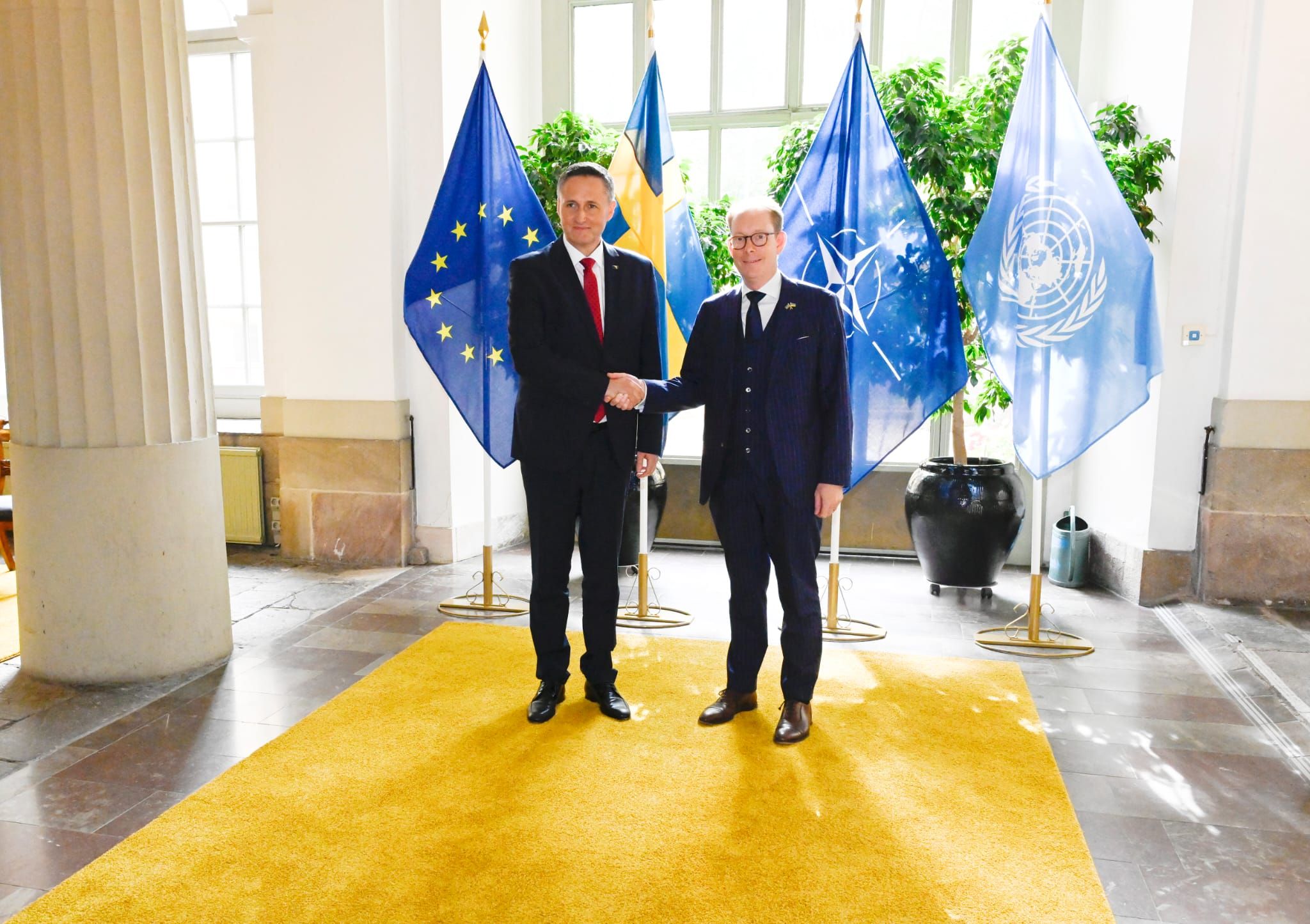 Riječ je o prvoj zvaničnoj posjeti predsjedavajućeg Predsjedništva BiH Kraljevini Švedskoj od uspostave diplomatskih odnosa Bosne i Hercegovine i Kraljevine Švedske 1992. godine