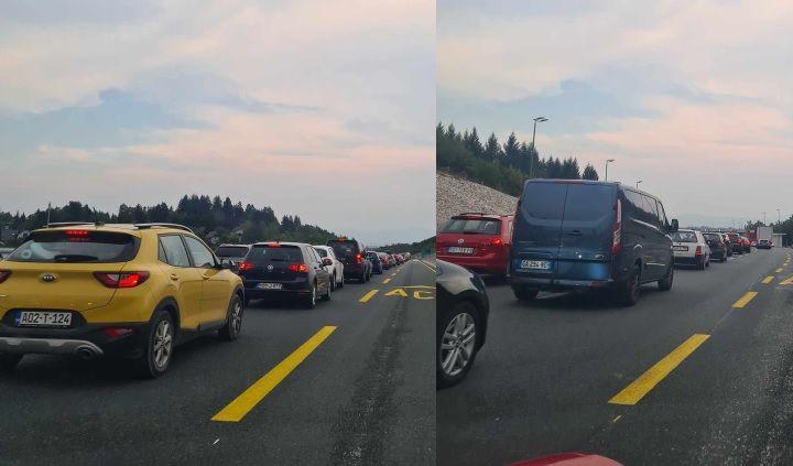 Iz BIHAMK-a navode da je posebno pojačan promet vozila i na putu Konjic-Jablanica-Mostar