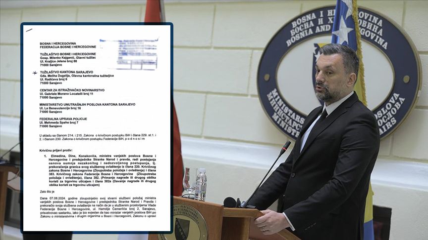 Zbog postojanja osnova sumnje da je izvršio zloupotrebu položaja i ovlaštenja te trgovine utjecajem