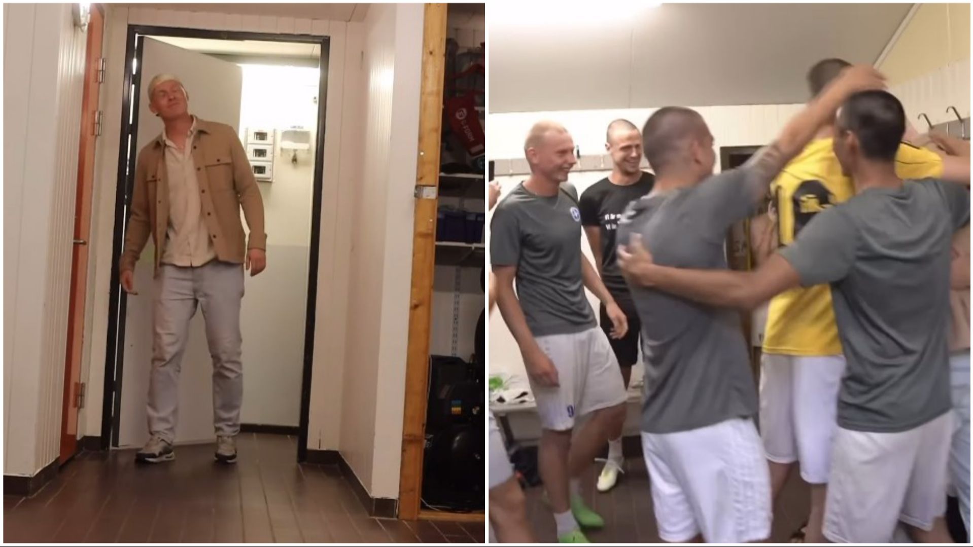 Ovaj dirljivi trenutak je zabilježen na video snimku i podijeljen na zvaničnim nalozima kluba na društvenim mrežama