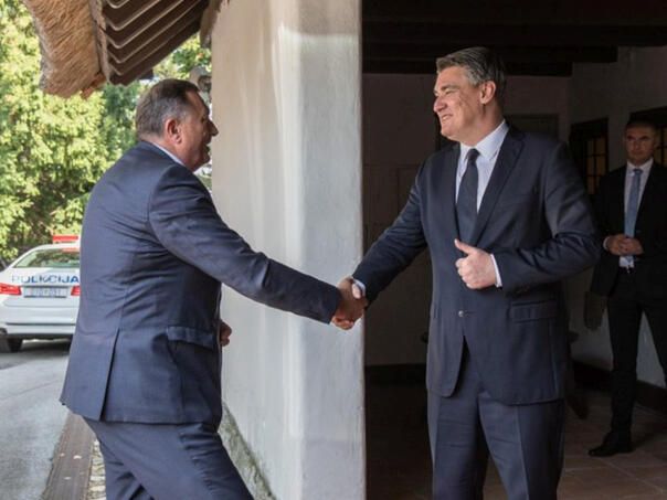 U svom je govoru Dodik posebno pozdravio Milanovićevu savjetnicu koja je bila prisutna