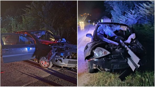Kako se vidi na fotografijama koje je objavilo Vatrogasno društvo Ribnika na Facebook stranici, do nesreće je došlo kada se automobil zabio u zaštitnu ogradu pored ceste