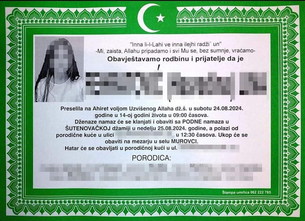 Dok je porodica i dalje bila u žalosti za Hasredinom i njegovom kćerkicom, iz bolnice su stigle tužne vijesti da je i druga Hasredinova kćerka preminula i pored borbe ljekara
