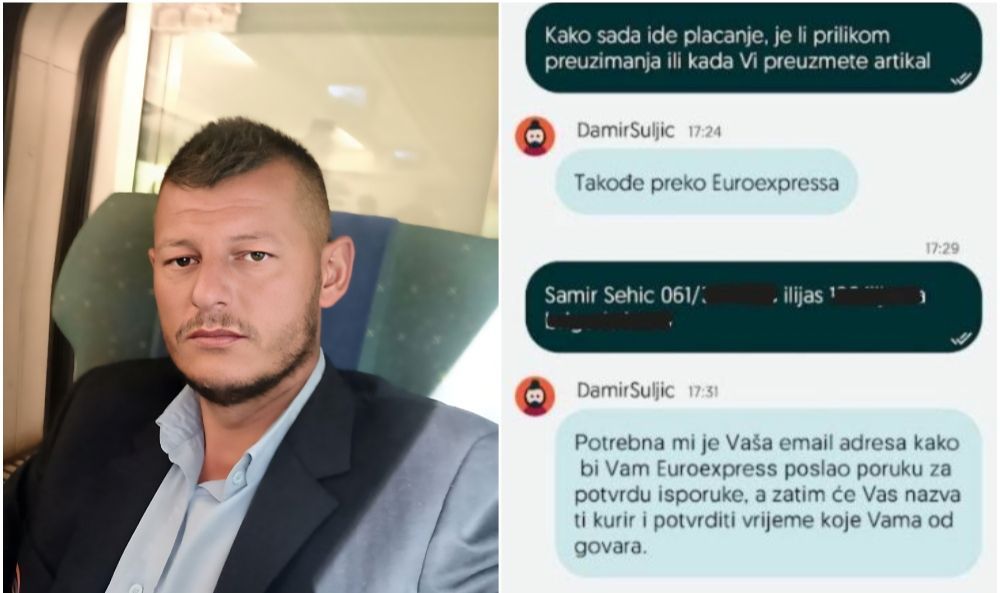 Na platformi OLX objavio je fotelju koju je htio prodati i ubrzo mu se javio potencijalni kupac s profila Damir Suljić