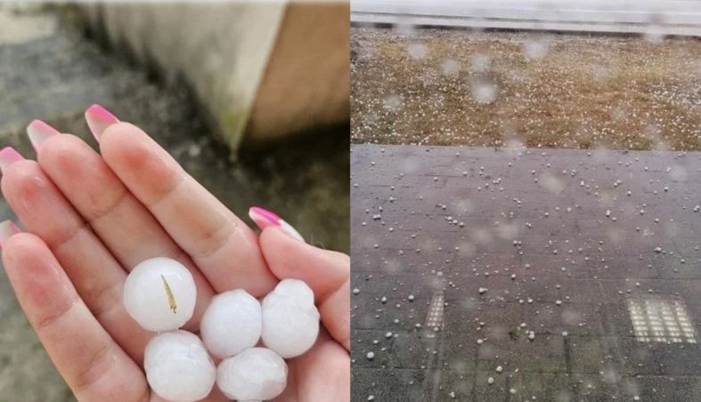 Žestok pljusak s gradom pogodio je dijelove Hrvatske