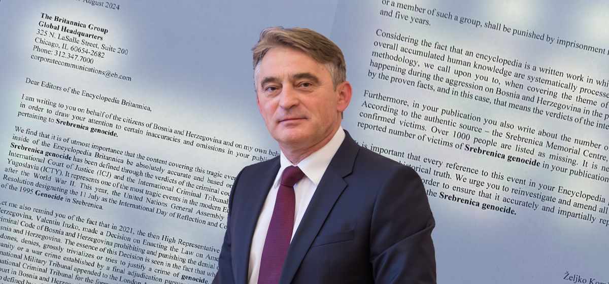 "Važno je da svako spominjanje ovog događaja u Vašoj Enciklopediji precizno odražava pravnu i istorijsku istinu"